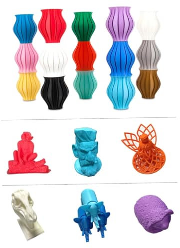 CIYODO 10 Stück Abs 3d-filament für Stift Nachfüllpackung mit Hoher Steifigkeit und Sicher für Kinder und Erwachsene als Zubehör für 3d-zeichenstifte Zufällige Farbe