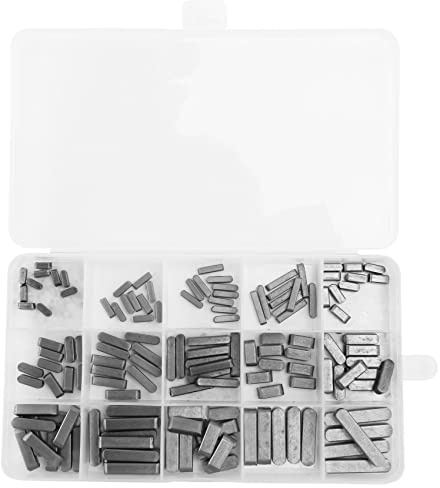 Asyduey 140 Schlüssel Lager Klassifizierung 10mm x 12mm 16mm x 20mm x 25mm x 30mm Schlüssel Lager Schlüssel Halter Rundkopf Ended Schlüssel Parallel Antriebswelle Schlüssel Satz