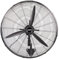 Cofan Ventilatore industriale da parete | 3 velocità | Potenza: 200 W | oscillazione 80° | Colore: nero | Flusso d'aria 221 m³/min | Dimensioni: 81 x 81 x 88 cm