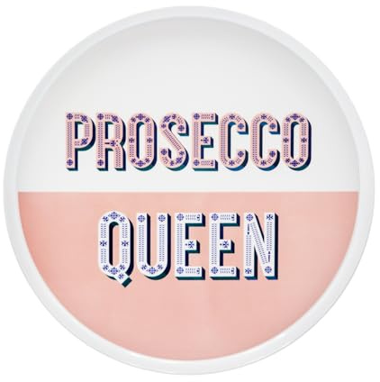 Vassoio melammina 35 cm rosa Maiolika