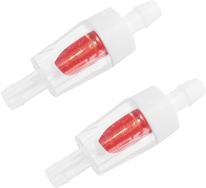 Ctyjia 2 Pcs Aquarium Check Valve, Plastic One Way Non-Return Valves, Red Backflow Prevention Device for Fish Tank Aquarium Air Pump Accessories