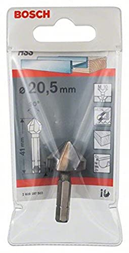 Bosch 2 608 597 503 - Svasatore conico, ø 20,5 mm, svasatura M 10, lunghezza complessiva 41 mm, ø gambo 0,6 cm