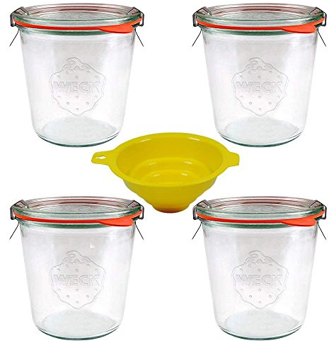 mikken 4 vasos redondos de cristal Weck