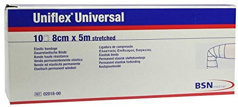 UNIFLEX Universal Binden 8 cmx5 m Zellglas weiß 10 St