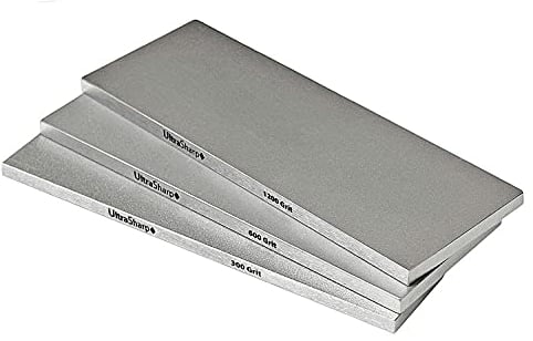 Ultra Sharp Diamond Sharpening Stone Set - 8 x 3 Coarse/Medium/Extra Fine