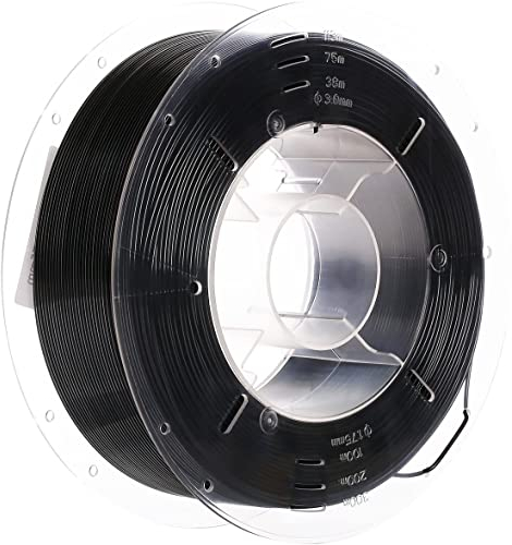 SainSmart PRO-3 PETG 3D-Drucker Filament, 1.75mm, Verwicklungs-Freier erstklassiger, 1KG Spule, Schwarz