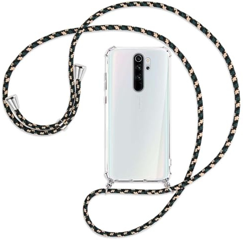 mtb more energy Handykette kompatibel mit Xiaomi Redmi Note 8 Pro (6.53'') - Camouflage - Smartphone Hülle zum Umhängen - Anti Shock Full TPU Case