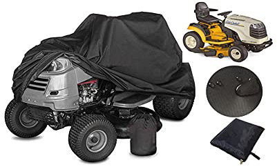 Garden Riding Lawn Mower Cover UCARE Outdoor Cycling Scooter Cover Waterproof and UV Resistant Tractor Protection Storage Bag Suitable for Scooter Black (S 67*24*46in)