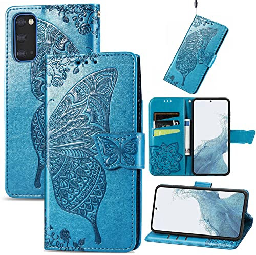 Roar Handyhülle für Samsung Galaxy S20 FE Hülle Samsung S20 FE | Book Case Flip Tasche mit Magnet Kartenfach Standfunktion | Türkis Petrol