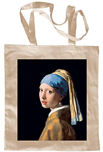My Custom Style Einkaufstasche, Baumwolle, Beige#Arte-Mädchen, Vermeer#M70