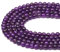 60-65pcs 6mm Amethyst Beads Deep Purple Gemstone Round Loose Beads Smooth for DIY Bracelet Necklace Jewellery Making, 1 Strand 15.5