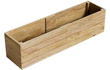 Conka Garden - Wooden Raised Bed Kit - Large Garden Planters for Vegetables, Herbs, Flowers – Start Growing Plants Earlier & Better - Durable & Resistant FSC Treated Timber 60cm H, 60cm x 240cm