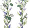 Decoris Kunstblumen Wildblumen Girlande 180cm x 1 Stück Sortiert künstliche Blumen Blumengirlande Dekoblumen Hängedeko