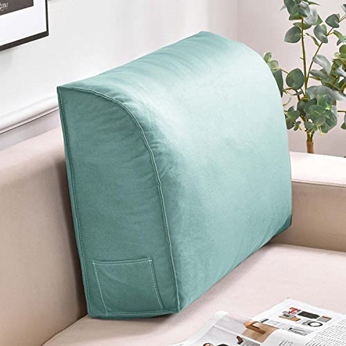 Yanman PU-Leder Rückenlehne Kissen Sofa Lesekissen Wasserdicht Keilkissen Rückenstützkissen Weiche Lendenwirbelstütze Positionierung Rückenlehne Kissen für Sofa Bett Büro