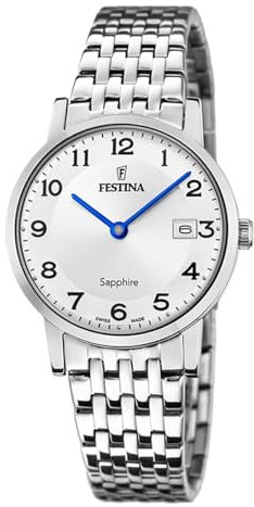 Reloj FESTINA para Mujer F20019/4 Swiss Made Caja de Acero Inoxidable 316l Plateado Correa de Acero Inoxidable 316l Plateado