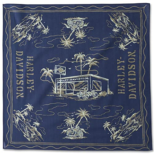 Harley-Davidson Bandana Aloha blau