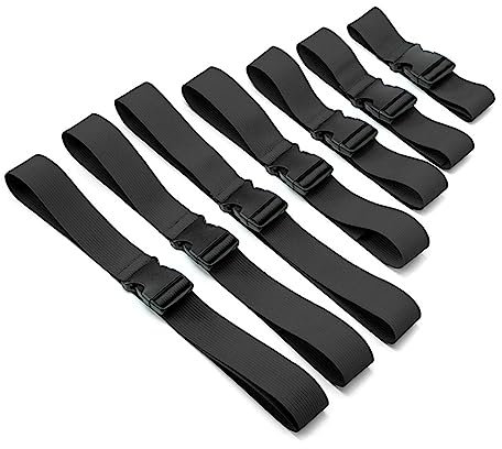 AICEL Battery Tie Down Strap, 39 Inch Battery Strap with Buckle, Battery Box Safety Secure Lashing Strap, Quick Release Nylon Woven Tape for Cargo, Luggage, Boats, Motorcycles, Truck, SUV (Black)