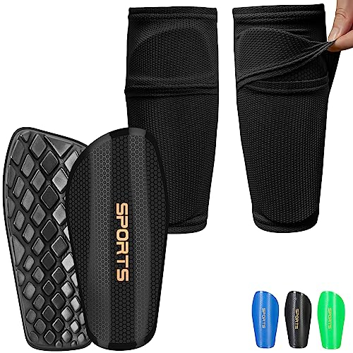 iMoebel Fußball Schienbeinschoner einschließlich 𝗦𝘁𝗿𝘂𝗺𝗽𝗳 𝗺𝗶𝘁 𝗘𝗶𝗻𝘀𝘁𝗲𝗰𝗸𝘁𝗮𝘀𝗰𝗵𝗲 𝘂𝗻𝗱 𝗔𝗻𝘁𝗶-𝗥𝗮𝘂𝘀𝗥𝘂𝘁𝘀𝗰𝗵 𝗗𝗲𝗰𝗸𝗲𝗹 für Kinder Herren Erwachsene, Schwarz XL