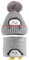 MASOCIO Wintermütze Baby Mütze Schal Set Kinder Junge Mädchen Winter Herbst Warme Babymütze mit Bommel Kindermützen Loop Strickmütze Fleece Beanie Hat 1-3 Jahr Grau