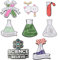 SUNNYCLUE 1 boîte 8 pièces Épingles Scientifiques en Émail Épingles Scientifiques Épingles en Émail Broche Scientifique Kawaii Broche Dessin Animé Mignon Épinglette de Retour à L'École pour Sacs à Dos