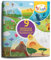 Artista 9315252 Stickerbuch Fantastische Stickerwelten, 9 Themenwelten zum Bekleben und Ausmalen, Stickeralbum mit 18 leeren beschichteten Seiten, wiederverwendbar