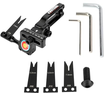 predolo Schwarze Pfeilauflage für Compound-Bogen, verstellbar für Jagd und Training
