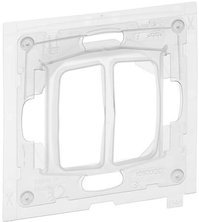 LEGRAND, SEANO IP44-Kit zur Verwendung v. Serienschalter, Doppelwechselschalter, Doppeltaster in Feuchtrauminstallationen, aufrüsten von IP 21 Standardfunktionen auf IP 44 Feuchtraumfunktionen, 765045