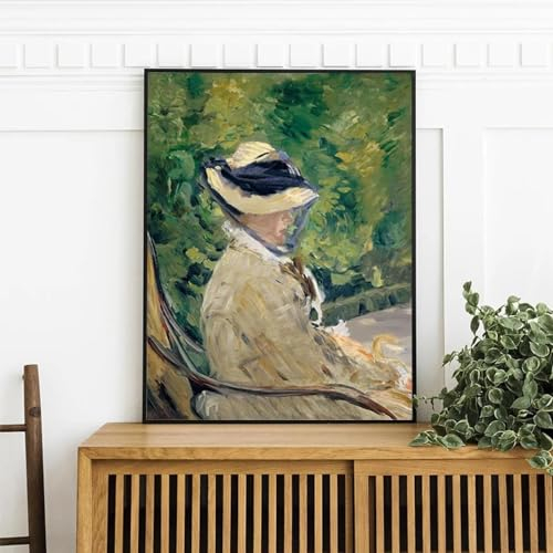 Madame Manet von Edouard Manet, Ölgemälde auf Leinwand, Poster, 1880, französischer Impressionisten-Maler, Kunstdrucke, Wandbilder, 40 x 60 cm, ohne Rahmen