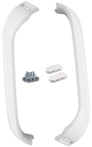 ALGOMAS® Packung mit 2 Kühlschrankgriffen, kompatibel mit Bosch | Code 369542 | Inklusive Abdeckungen und Schrauben | 30 cm