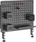 Ergolutions® Lochplatte Schwarz Schreibtisch-Organizer mit Zubehör - Magnetische Lochwand für Büro & Werkstatt - Pegboard zur Tischbefestigung - Lochbrett Organizer für mehr Ordnung, 52 X 42,5 Cm