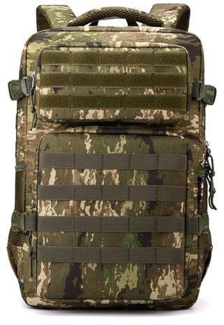 Xinyanmy Camouflage Gedruckt Unisex Schulrucksack Große Kapazität Rucksäcke Freizeitrucksack für Reise Wandern Camping Schule Bergsteigen Wandern und andere Outdoor Aktivitäten Gelb Tarnung