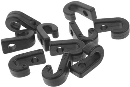Happyyami 10pcs Canoe Accessories Outdoor Activities Sourkout Outdoor Secrional Canoes Hook Kayaks Kayak Replacement Parts Canoe Accessory Kayak Accessory Pp Black