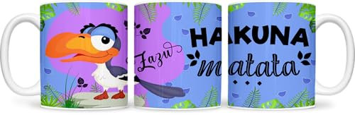 König der Tiere Tasse – 330 ml Kaffeebecher – Tiermotive – Hakuna Matata Design (Zazu)