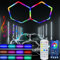 Fohatu Lampes De Garage À LED Hexagonales Lumiere Hexagone Garage,Lampe Hexagone LED Garage RGB,éclairage De Garage LED Hexagonal,sous-Sol,entrepôt,Salon De Beauté Automobile,Atelier,RGB,2 grilles