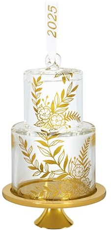 Hallmark Keepsake Christmas Ornament 2025, Our Sweet Beginning 2025, Glass, Wedding Gifts