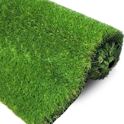30mm Artificial Grass – Natural & Realistic High Density Soft Lush Green Fake Grass Turf for Garden, Balcony, Play Area | Pet-Friendly | UV-Resistant | Low Maintenance Lawn (4m x 1m)