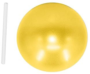 Petit ballon de pilates robuste pour la maison, la gym, l'équilibre jaune, 20-25 cm