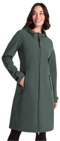 TOG24 Enya Womens Waterproof Jacket Breathable Windproof Hood | Coat, Lightweight, Water-repellent, Microfleece Bonded, Warmth, Ribbed cuffs, Toggle adjusters, Winter, Outdoors