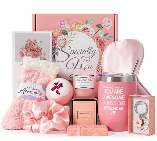 Gifts for Women,Birthday Hampers Pamper for Her, Get Well Soon Thinking of You Baskets Self Care Package Relaxation Bath Set Christmas Mothers day Present for Mum, Wife,Best Friends,Sister,Daughter