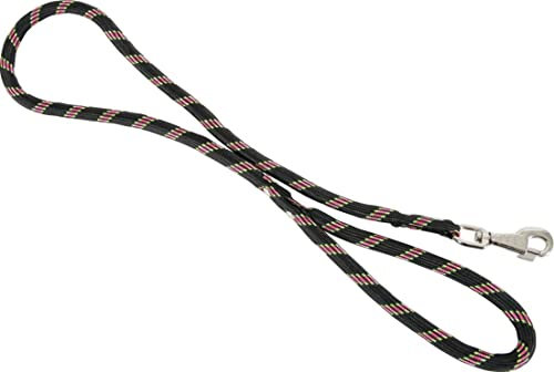 Laisse nylon corde 6 m noire largeur 13 mm environ pour chien/Zolux