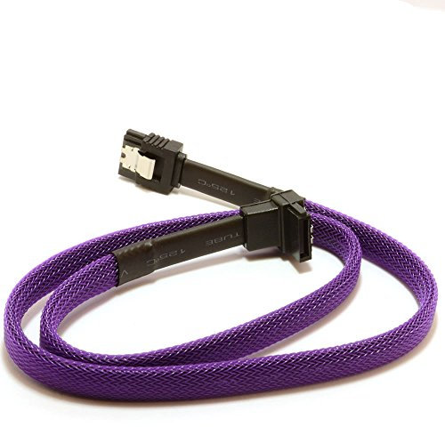 Pro SATA 3 Cerradero Clavija a Derecho ángulo Clavija 6GB Alto Velocidad Cable 50 cm