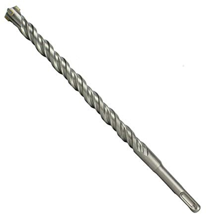 Weischer® - SDS Plus Bohrer 12 x 460 mm | vierschneidiger & langlebiger Steinbohrer | Betonbohrer mit Doppelwendel | Bohrhammer kompatibel | robuste Bohrspitze für Beton, Naturstein & Mauerwerk