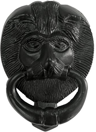 15,2 cm Eisen Löwen Kopf vorne Türklopfer