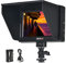 VILTROX DC-70 II 7 Zoll Kamera Video Monitor, 4K Kamera Field Monitor Kit mit HDMI AV Eingang/Ausgang für Canon Nikon Sony DSLR Kamera, Peaking Focus Assist Video Monitor mit Sonnenblende/Akku