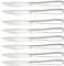 Lesbye Stainless Steel Steak Knife, Set of 12 Kitchen Serrated Knives