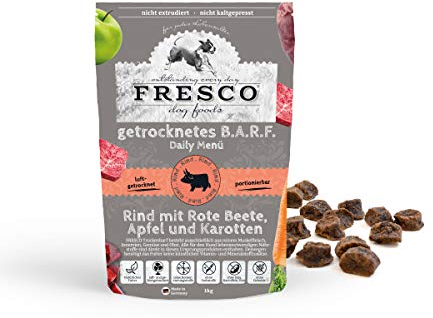 FRESCO Dog Dry Barf I Daily Menú de ternera con remolacha, manzana y zanahorias I 1 kg
