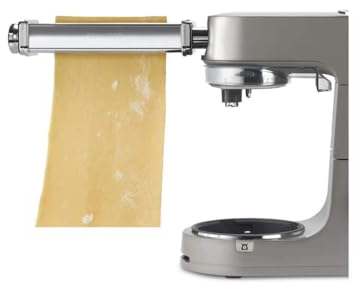 Kenwood XL KAX99.A0ME para Robot de Cocina, Placas de lasaña Extra breita de hasta 22 cm, Carcasa de Acero Inoxidable Cromado, Rodillos de Aluminio Resistente, Multicolor