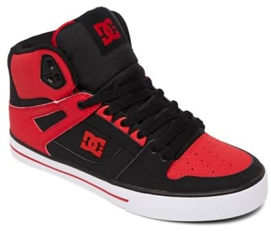 DC Shoes Herren Pure High-top Wc Schuh, Fiery Red White Black, 38.5 EU