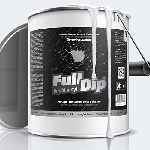 AutoFullCar - Brillo Full Dip Gloss Reforcer Bote 4 litros Vinilo Líquido Full Dip Listo para APLICAR