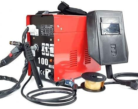 Saldatore filo continuo MIG-100 SENZA GAS Saldatrice ventilata con accessori inclusi